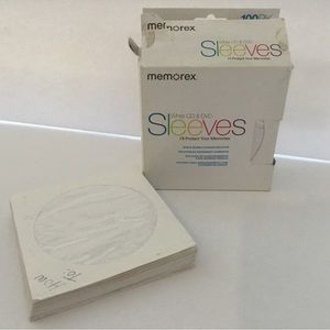 CD and DVD Memorex sleeves. 86 pcs. New